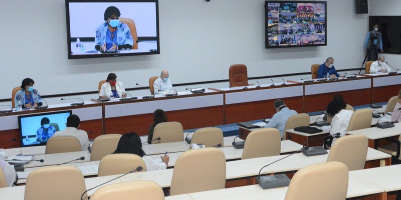 Reunión de Trabajo del Ministerio de Educación Superior (MES), en el Palacio de la Revolución.   26 de marzo 2021   -   Fotos: Estudios Revolución