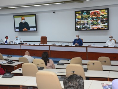 Reunión de Trabajo del Ministerio de Educación Superior (MES), en el Palacio de la Revolución.   26 de marzo 2021   -   Fotos: Estudios Revolución