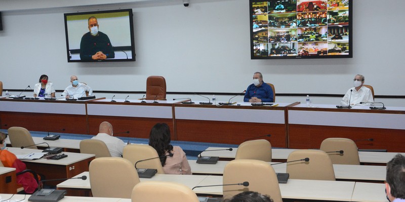 Reunión de Trabajo del Ministerio de Educación Superior (MES), en el Palacio de la Revolución.   26 de marzo 2021   -   Fotos: Estudios Revolución