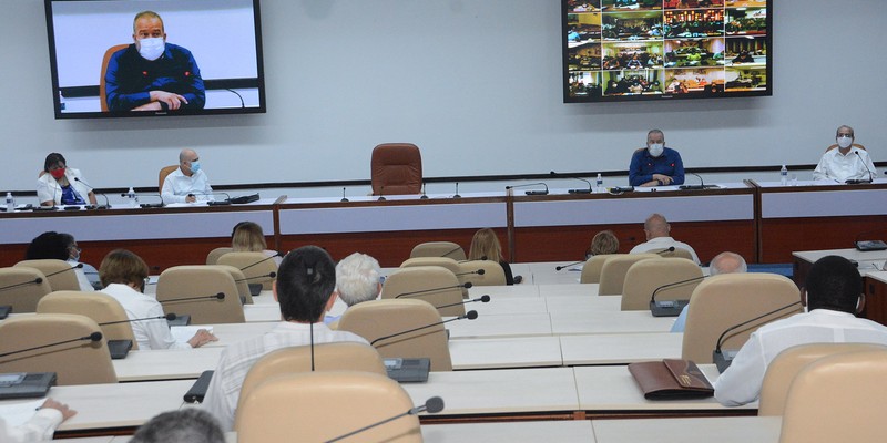 Reunión de Trabajo del Ministerio de Educación Superior (MES), en el Palacio de la Revolución.   26 de marzo 2021   -   Fotos: Estudios Revolución