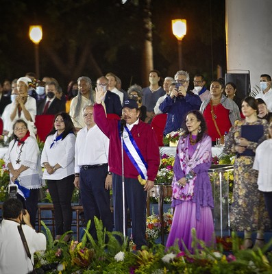 Toma de posesión del Presidente de la República de Nicaragua, Daniel Ortega Saavedra, y de la Vicepresidenta Rosario Murillo.