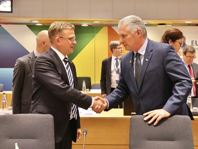 Díaz-Canel en Bruselas para participar en la III Cumbre CELAC-UE