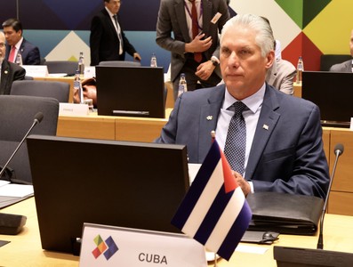 Díaz-Canel en Bruselas para participar en la III Cumbre CELAC-UE
