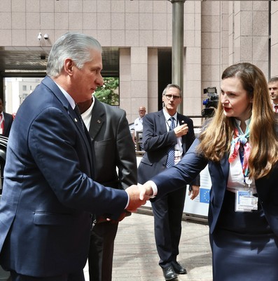 Díaz-Canel en Bruselas para participar en la III Cumbre CELAC-UE