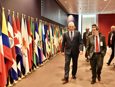 Díaz-Canel en Bruselas para participar en la III Cumbre CELAC-UE