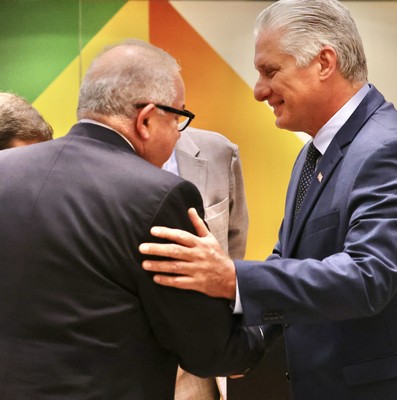 Díaz-Canel en Bruselas para participar en la III Cumbre CELAC-UE