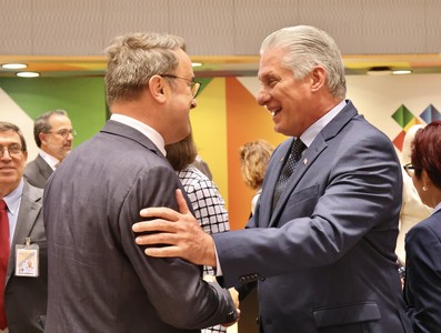 Díaz-Canel en Bruselas para participar en la III Cumbre CELAC-UE