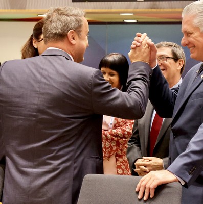 Díaz-Canel en Bruselas para participar en la III Cumbre CELAC-UE
