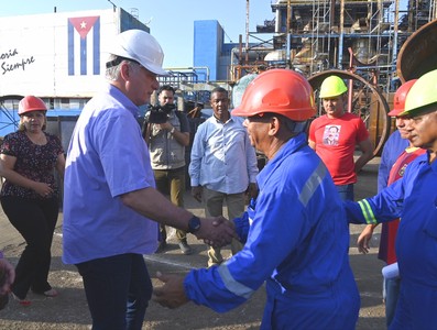 Visita a Santa Cruz del Norte, Mayabeque