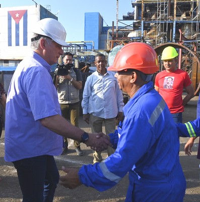 Visita a Santa Cruz del Norte, Mayabeque