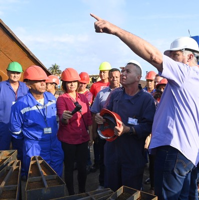 Visita a Santa Cruz del Norte, Mayabeque