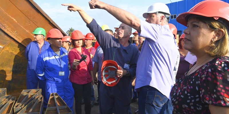 Visita a Santa Cruz del Norte, Mayabeque
