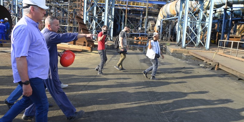 Visita a Santa Cruz del Norte, Mayabeque