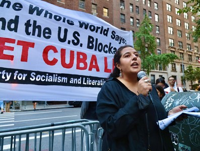 Solidaridad con Cuba en NY