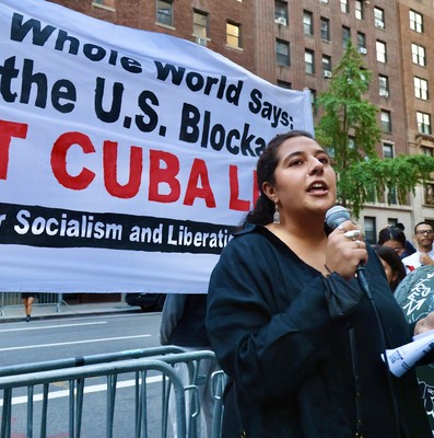 Solidaridad con Cuba en NY