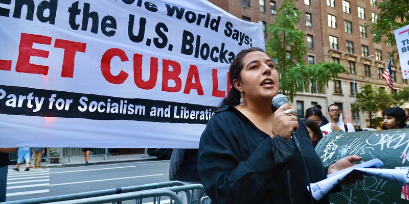 Solidaridad con Cuba en NY