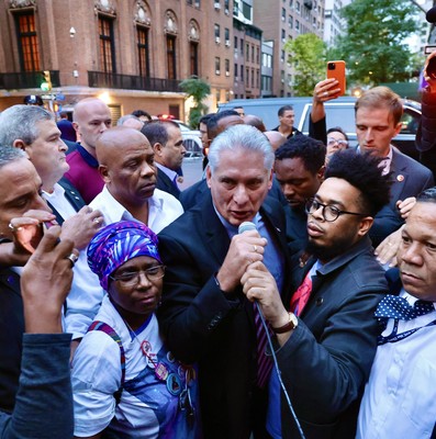 Solidaridad con Cuba en NY