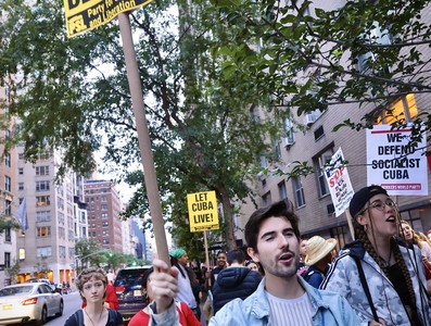 Solidaridad con Cuba en NY