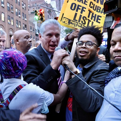 Solidaridad con Cuba en NY