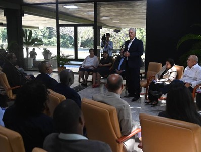 “Cuenten esta realidad”, pidió Díaz-Canel a representantes de organizaciones ecuménicas internacionales