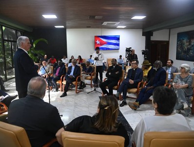 “Cuenten esta realidad”, pidió Díaz-Canel a representantes de organizaciones ecuménicas internacionales