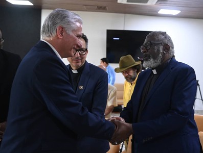 “Cuenten esta realidad”, pidió Díaz-Canel a representantes de organizaciones ecuménicas internacionales