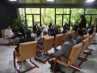 “Cuenten esta realidad”, pidió Díaz-Canel a representantes de organizaciones ecuménicas internacionales