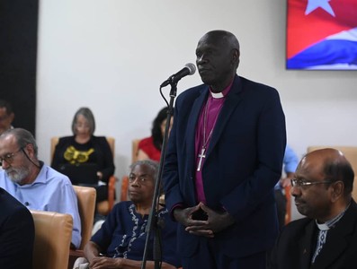 “Cuenten esta realidad”, pidió Díaz-Canel a representantes de organizaciones ecuménicas internacionales