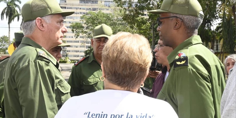 Díaz-Canel desde la tierra que se recupera del huracán