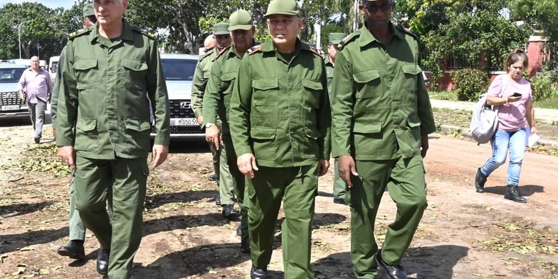 Díaz-Canel desde la tierra que se recupera del huracán