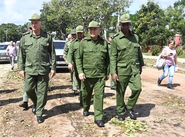 Díaz-Canel desde la tierra que se recupera del huracán 3