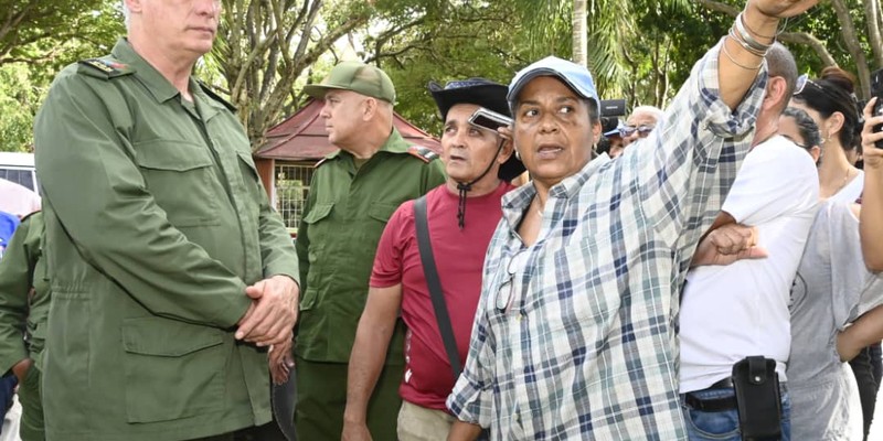 Díaz-Canel desde la tierra que se recupera del huracán