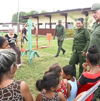 Díaz-Canel desde la tierra que se recupera del huracán