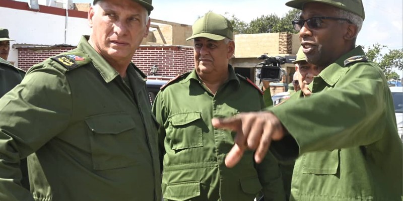 Díaz-Canel desde la tierra que se recupera del huracán