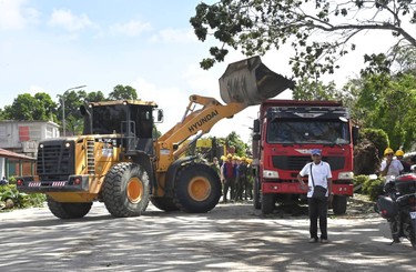 Díaz-Canel desde la tierra que se recupera del huracán 25