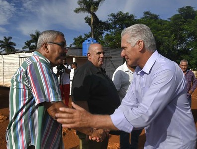 Constata Díaz-Canel recuperación de producciones agropecuarias en Artemisa