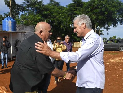 Constata Díaz-Canel recuperación de producciones agropecuarias en Artemisa
