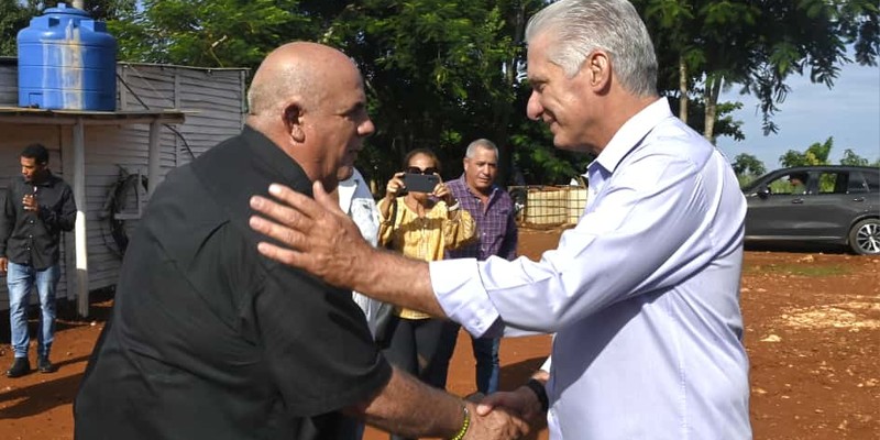 Constata Díaz-Canel recuperación de producciones agropecuarias en Artemisa