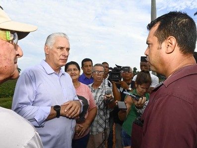 Constata Díaz-Canel recuperación de producciones agropecuarias en Artemisa