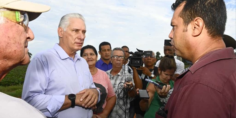 Constata Díaz-Canel recuperación de producciones agropecuarias en Artemisa