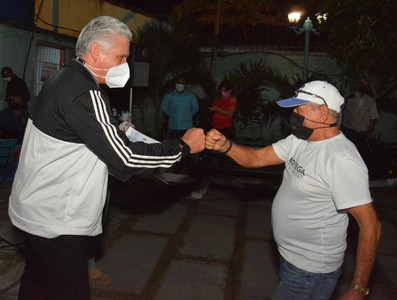 Recorrido de Díaz-Canel por la provincia de Villa Clara