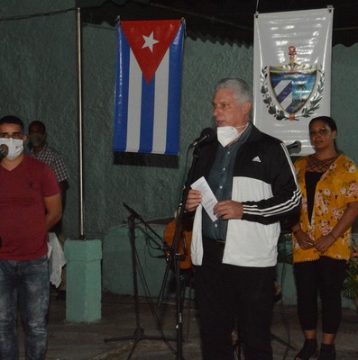 Recorrido de Díaz-Canel por la provincia de Villa Clara