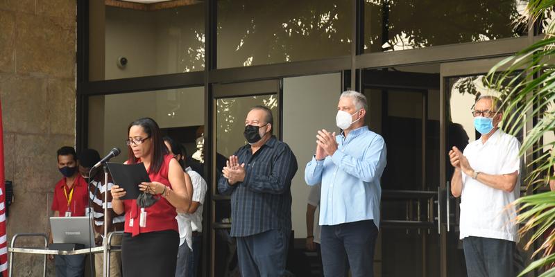 Conmemoración del Aniversario 68 del Asalto a los cuarteles Moncada y Carlos Manuel de Céspedes en el Palacio de la Revolución