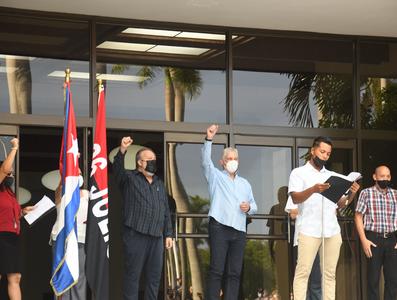 Conmemoración del Aniversario 68 del Asalto a los cuarteles Moncada y Carlos Manuel de Céspedes en el Palacio de la Revolución