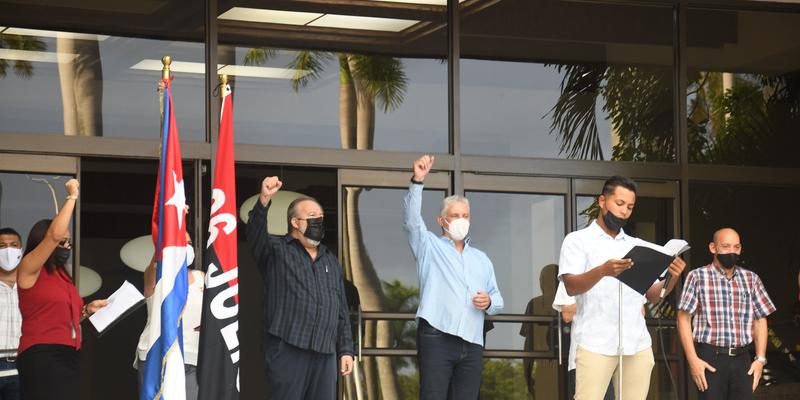 Conmemoración del Aniversario 68 del Asalto a los cuarteles Moncada y Carlos Manuel de Céspedes en el Palacio de la Revolución