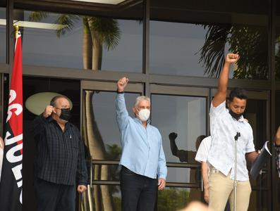 Conmemoración del Aniversario 68 del Asalto a los cuarteles Moncada y Carlos Manuel de Céspedes en el Palacio de la Revolución
