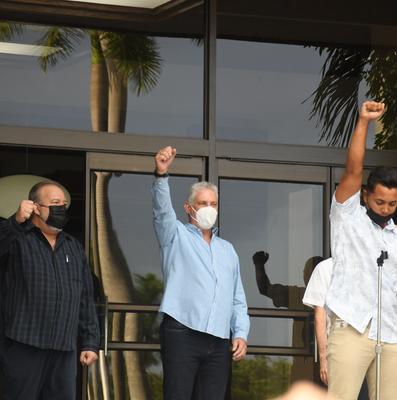 Conmemoración del Aniversario 68 del Asalto a los cuarteles Moncada y Carlos Manuel de Céspedes en el Palacio de la Revolución