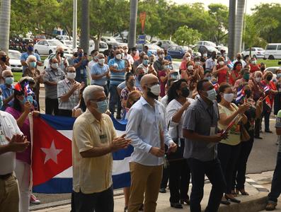 Conmemoración del Aniversario 68 del Asalto a los cuarteles Moncada y Carlos Manuel de Céspedes en el Palacio de la Revolución