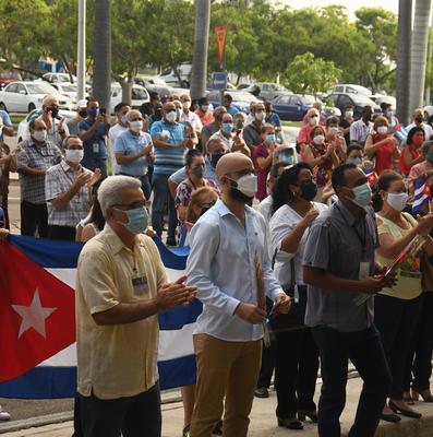 Conmemoración del Aniversario 68 del Asalto a los cuarteles Moncada y Carlos Manuel de Céspedes en el Palacio de la Revolución