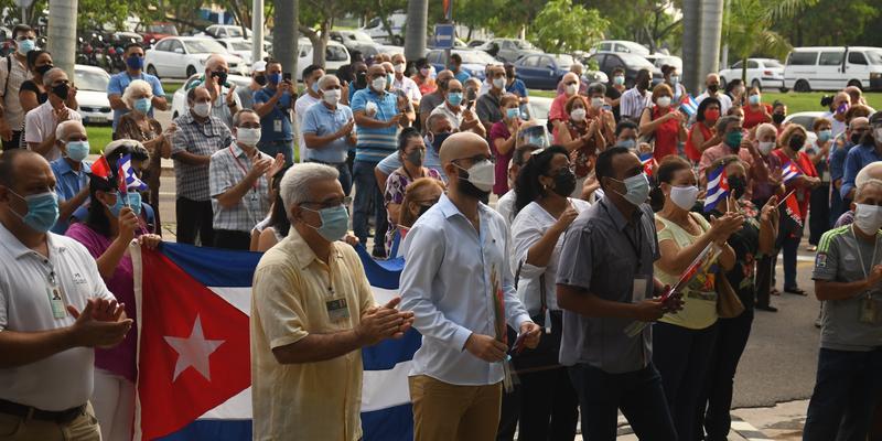 Conmemoración del Aniversario 68 del Asalto a los cuarteles Moncada y Carlos Manuel de Céspedes en el Palacio de la Revolución